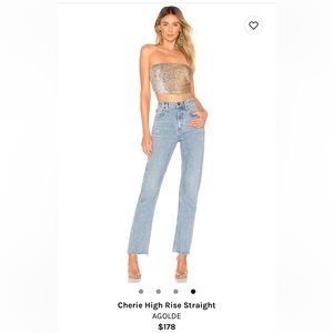AGOLDE Cherie High Rise Straight Jean